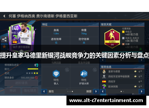 提升皇家马德里新银河战舰竞争力的关键因素分析与盘点